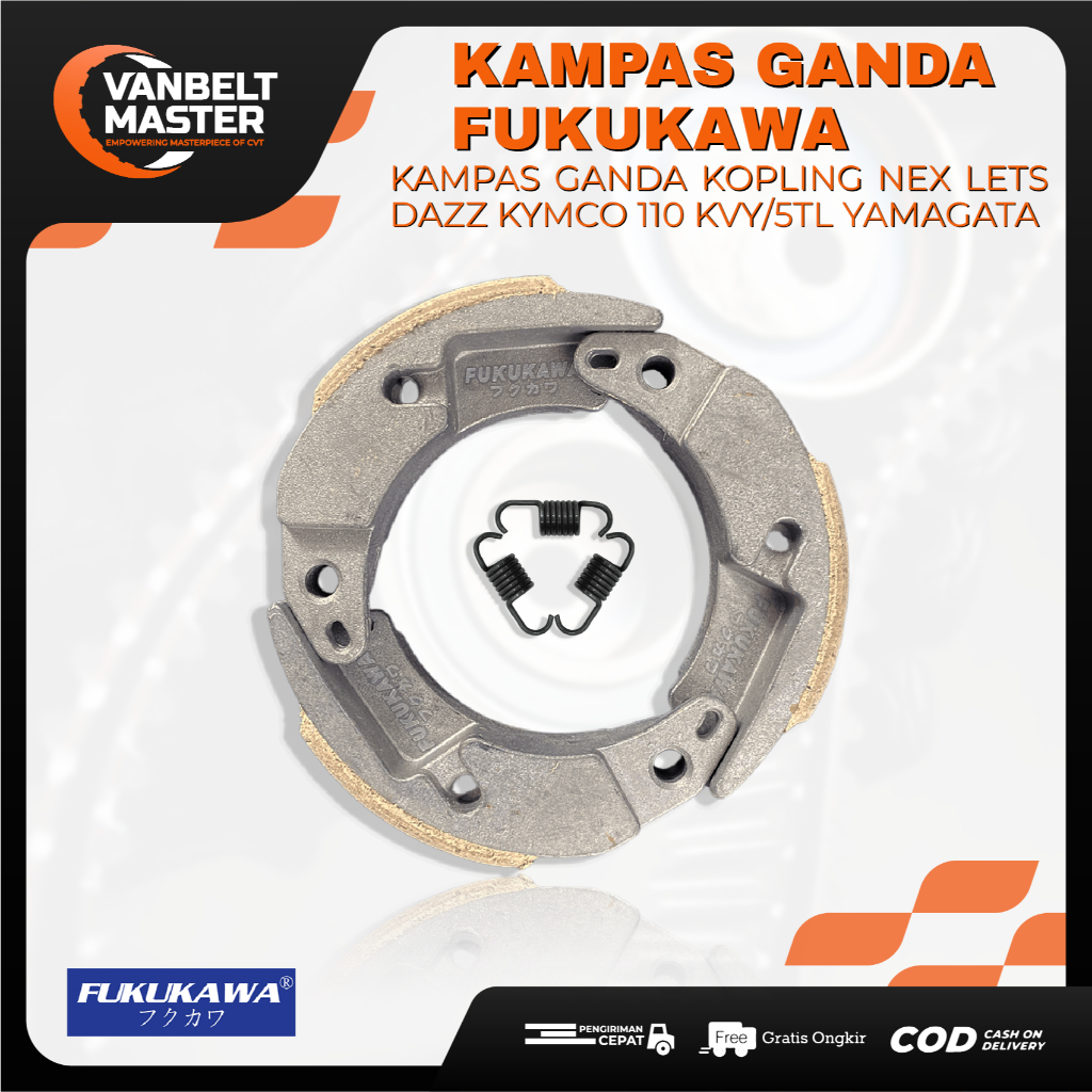 Fukukawa Kampas Ganda Kopling Nex Lets Dazz Kymco 110