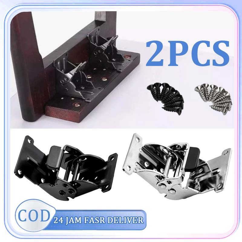 Bracket Meja Lipat Braket Engsel Kaki Meja Lipat 90° Engsel Meja Lipat Besi Raket Engsel Kaki Meja S