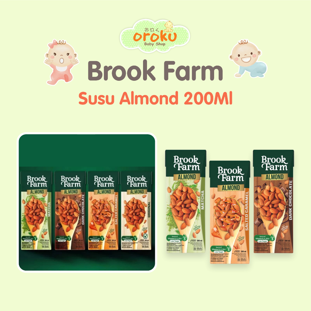 

BROOK FARM UHT SUSU ALMOND 200ML