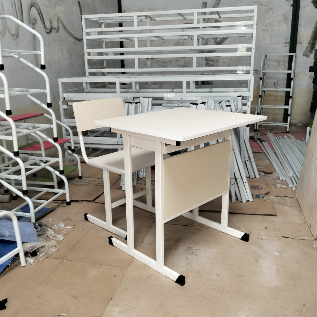 kursi dan meja belajar sekolah - kursi sekolah set meja - bangku sekolah