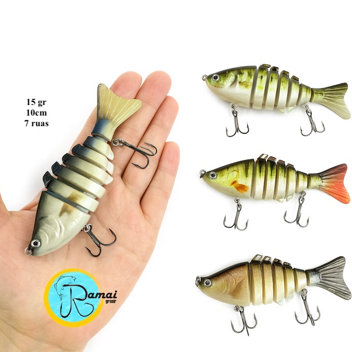 Ramai pancing Umpan Pancing Swimbait Wobbler Casting Lure Minnow sinking
