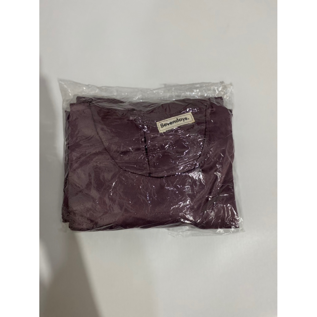 Dress satinn warna mauve