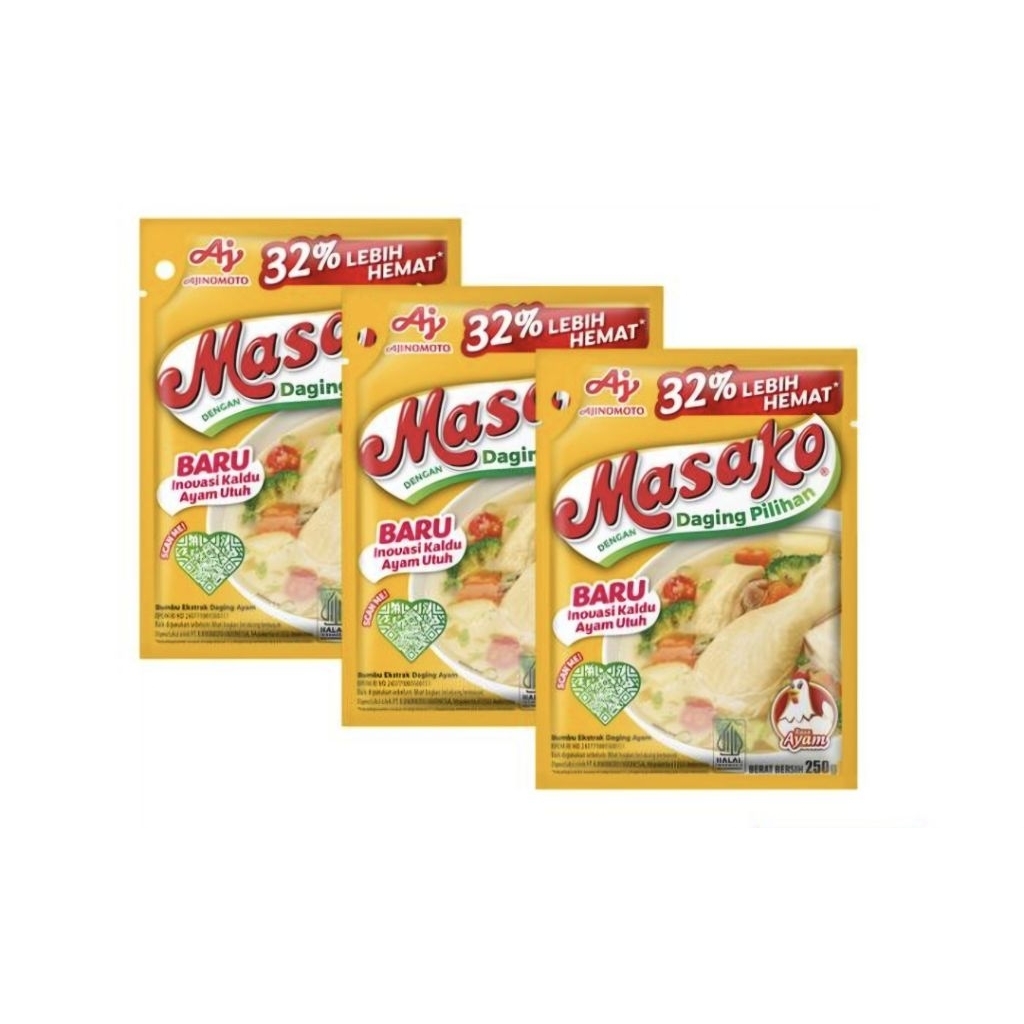 

BUMBU KALDU AYAM MASAKO AJINOMOTO 3 BUNGKUS 250 GRAM