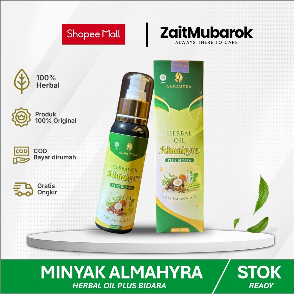 Minyak Almahyra Plus Bidara Asli Original BPOM Minyak Serbaguna Urut Pijat