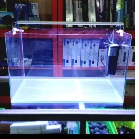 Aquarium Bending 50cm set (termasuk Lampu LED & Internal filter Atman)