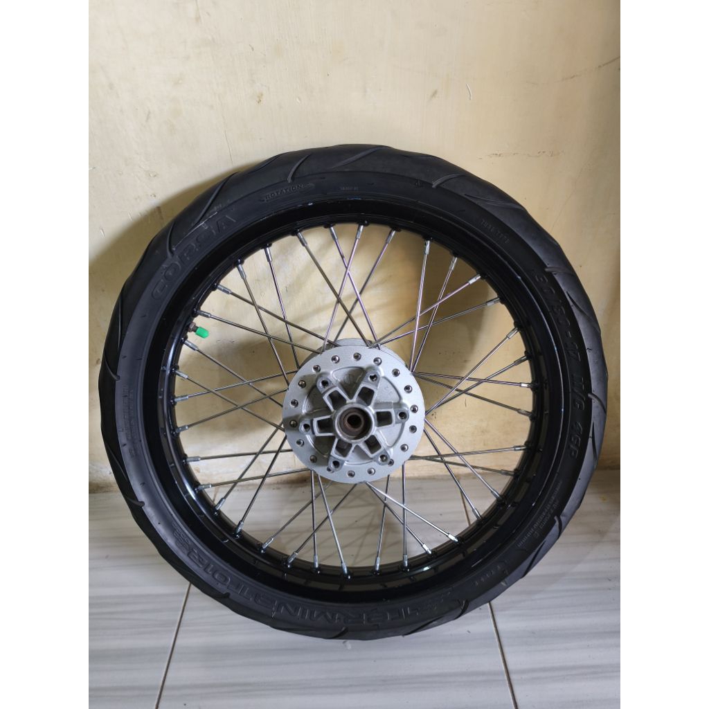 Velg Tdr 17-160 Repaint hitam Tromol Scorpio