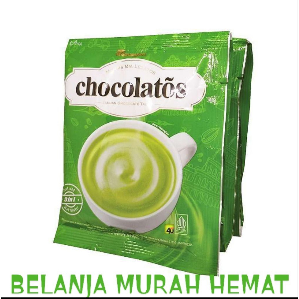 

CHCOLATTOS DRINK CHOCOLATE MATCHA LATTE 28 GRAM 1RENCENG 10 BUNGKUS