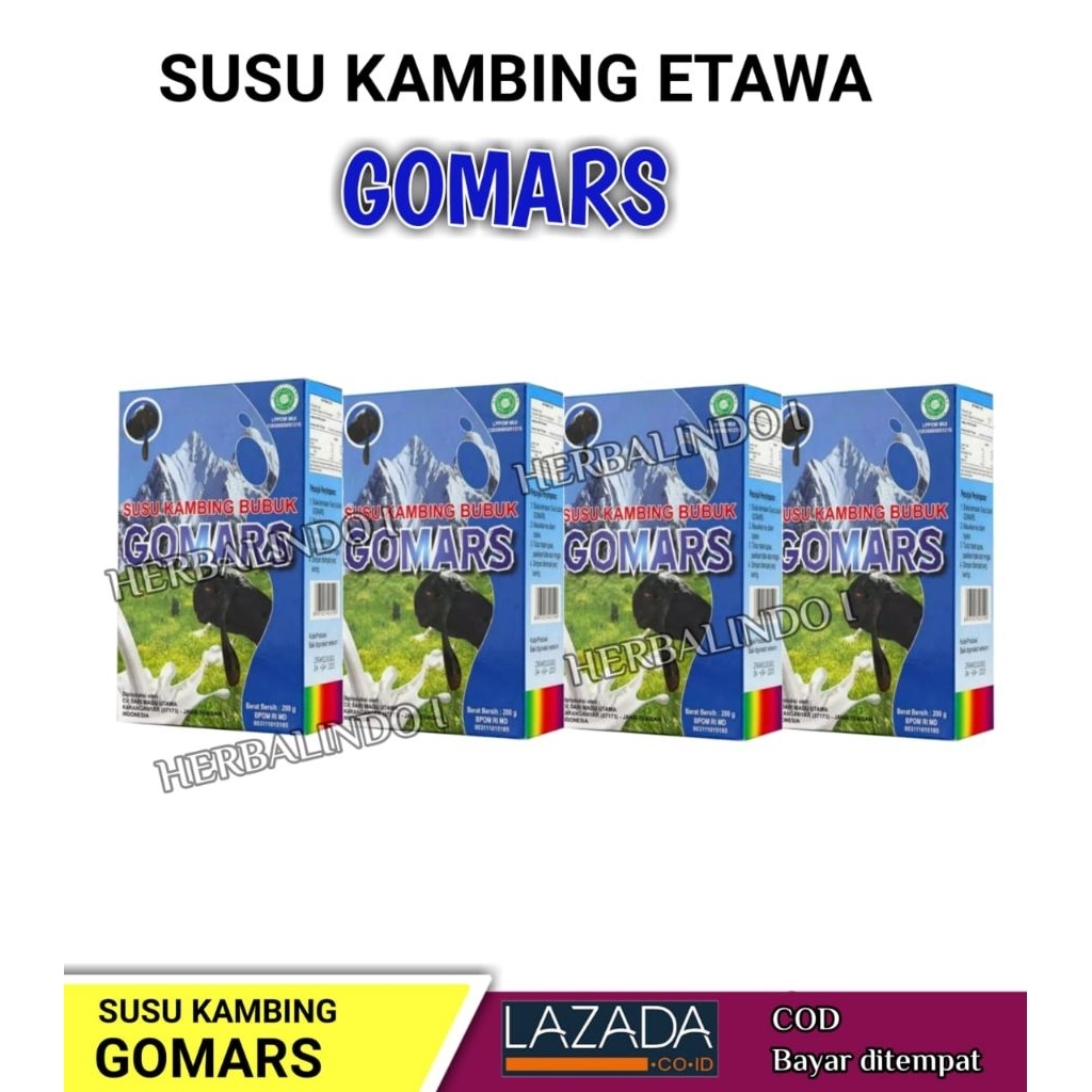 GOMARS PAKET 4 BOX GOMARS Susu kambing gomars 4 box