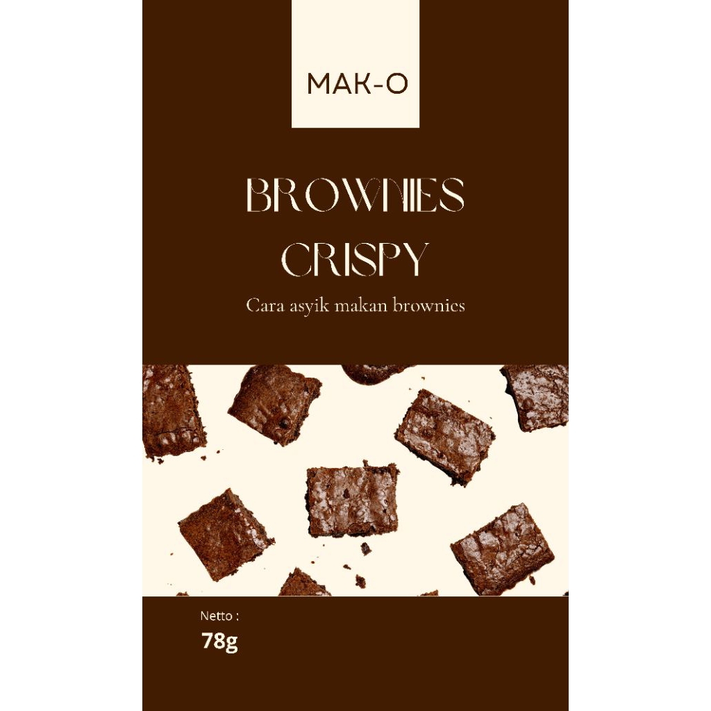 

BROWNIES KERING MAK-O