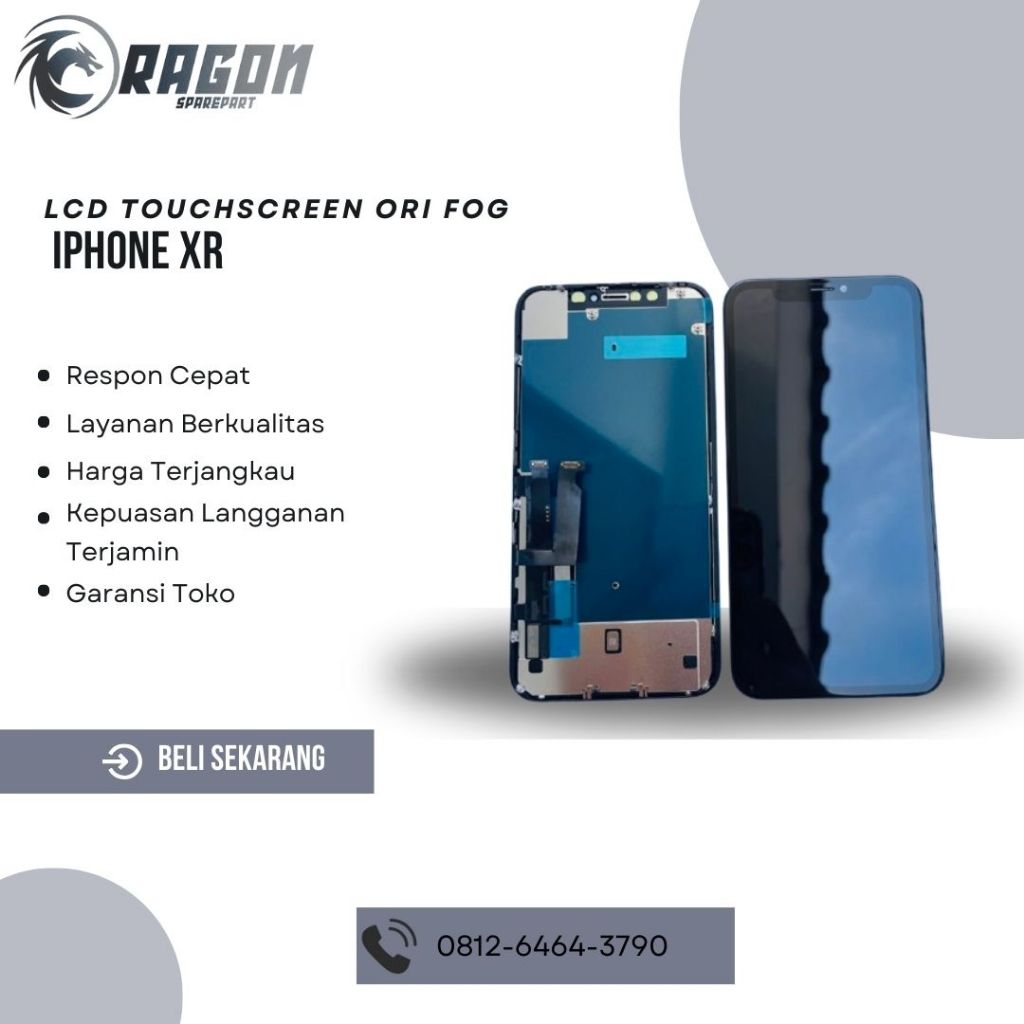 LCD TOUCHSCREEN ORI COPOTAN FOG IP XR / 11