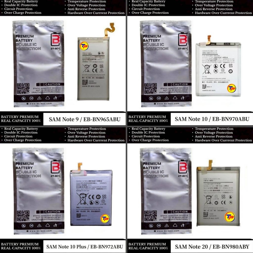 Baterai BT-ACC EB-BN965ABU - EB-BN970ABU - EB-BN972ABU - EB-BN980ABY - Samsung Note 9 - Note 10 - No