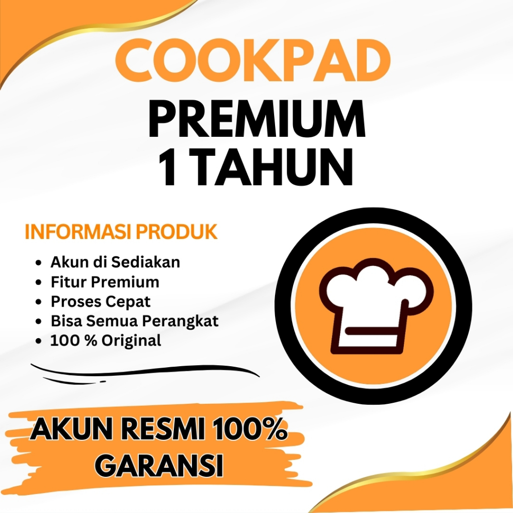 Cookpad Premium 1 Tahun Garansi Resmi