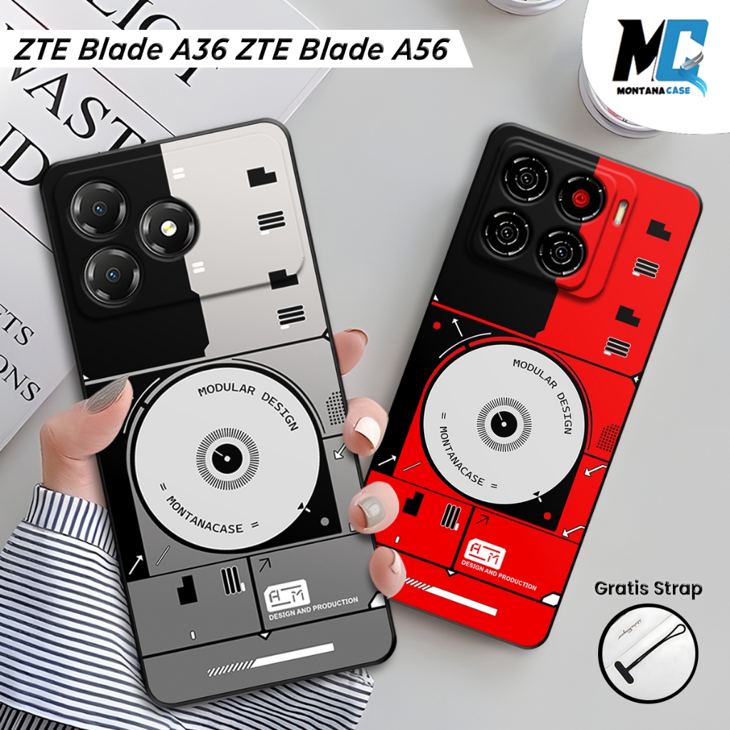Montana Casing ZTE Blade A56 / ZTE Blade A36 Silikon Printing Gambar Modular | Case Full Karet HP ZT