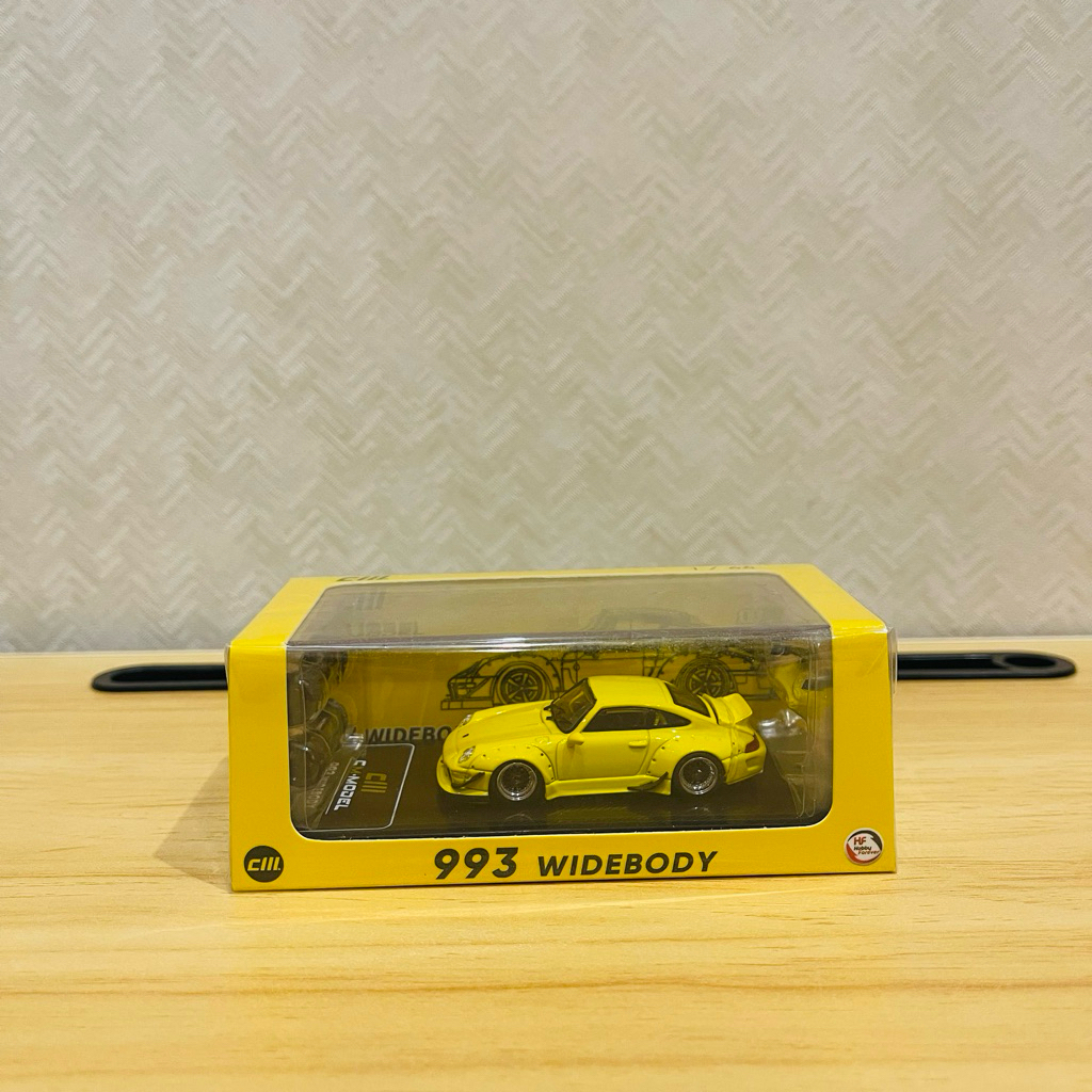 cm model porsche rwb 993 widebody yellow indonesia exclusive