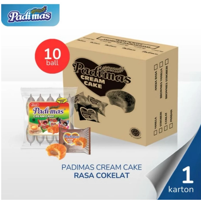 

Padimas Bolu Cream Cake 10 Pack 100pcs