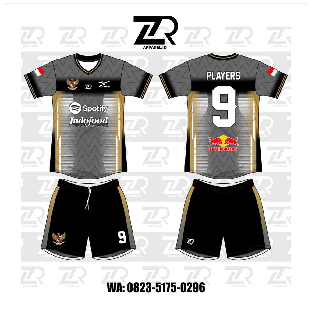 Jersey full printing sepakbola/voli 2