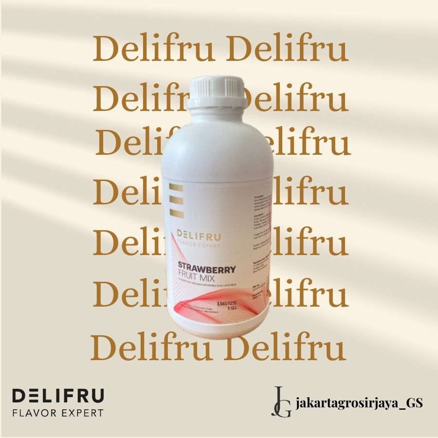 

Delifru Strawberry Fruit Mix Puree - Puree Stroberi 1 Kg