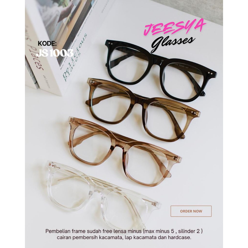 Frame kacamata kode JS1003(frame+lensa)
