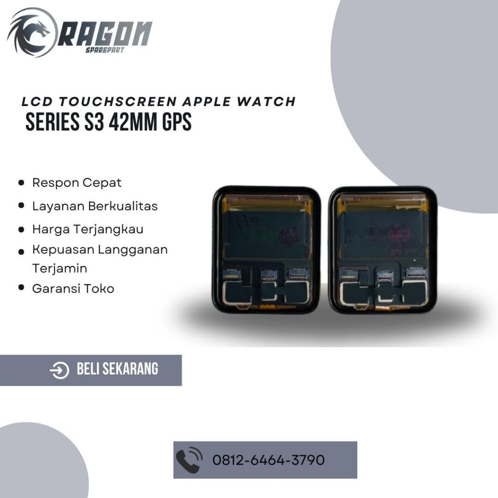 LCD TOUCHSCREEN APPLE WATCH SERIES S3 42MM ORI COPOTAN