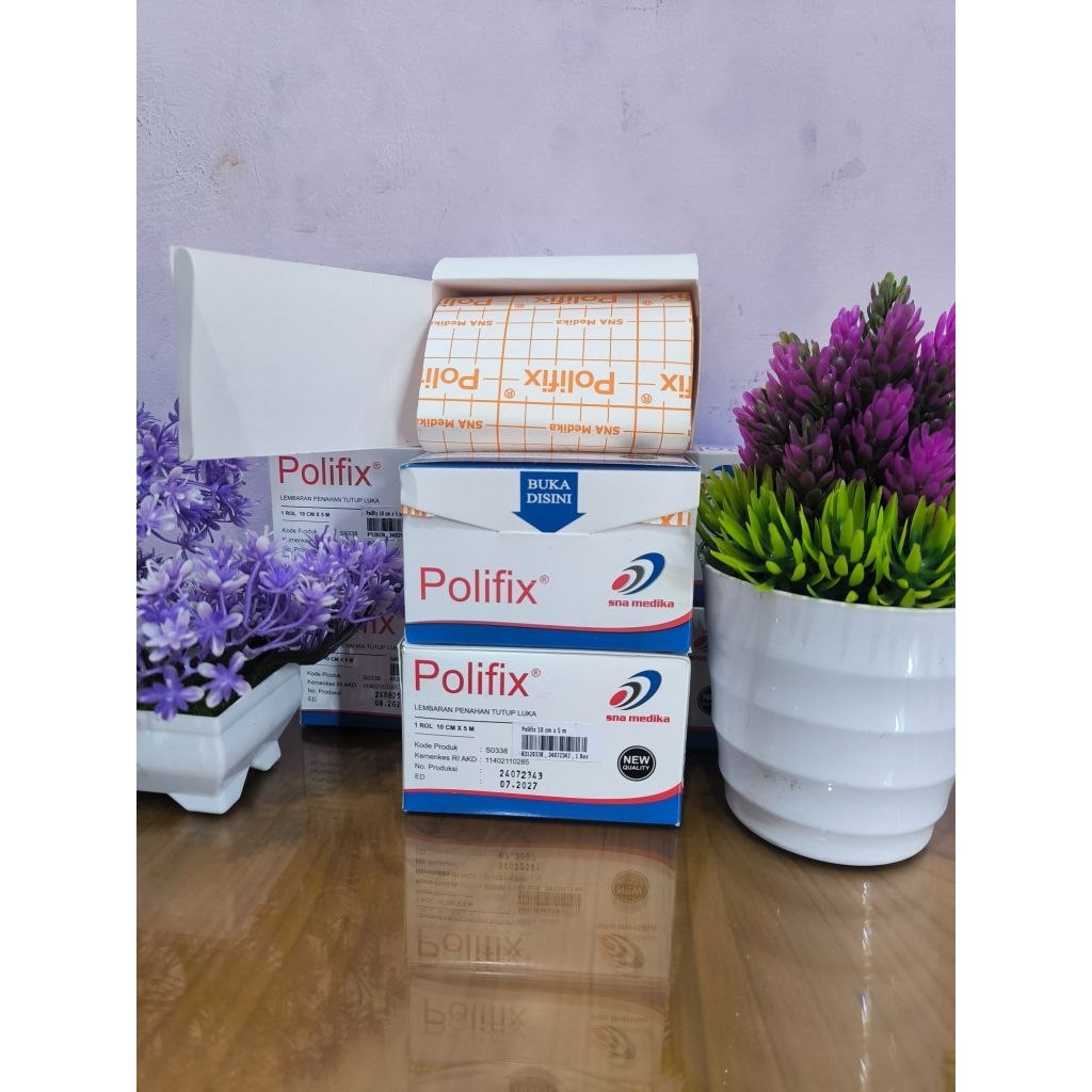 Plester Luka Polifix 10cm x 5m / Plester Penutup Luka Polifix 10x5