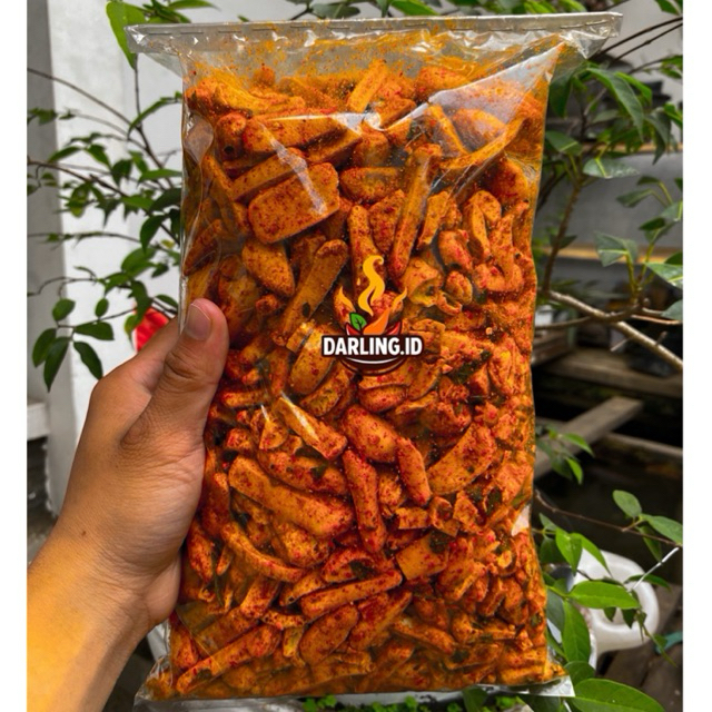 

1 Kg BASRENG PEDAS DAUN JERUK - Cemilan Food Snack Pedas Gurih Daun Jeruk