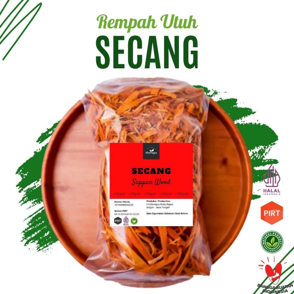 

Kayu Secang Serut Kering Herbal Alami Rempah Asli (1 KG / 1000 gram)
