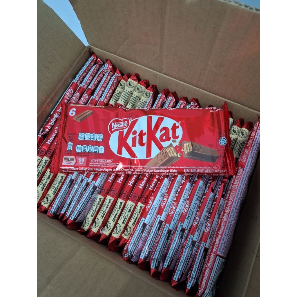 

KIT KAT 2F FLOWRAP 17GR ISI 6 PCS 6'S