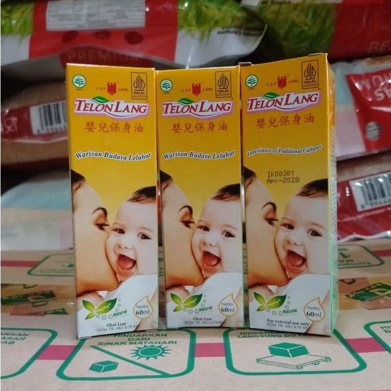 Minyak Telon Cap Lang 60ml / Telon Lang Minyak Ukuran 60ml
