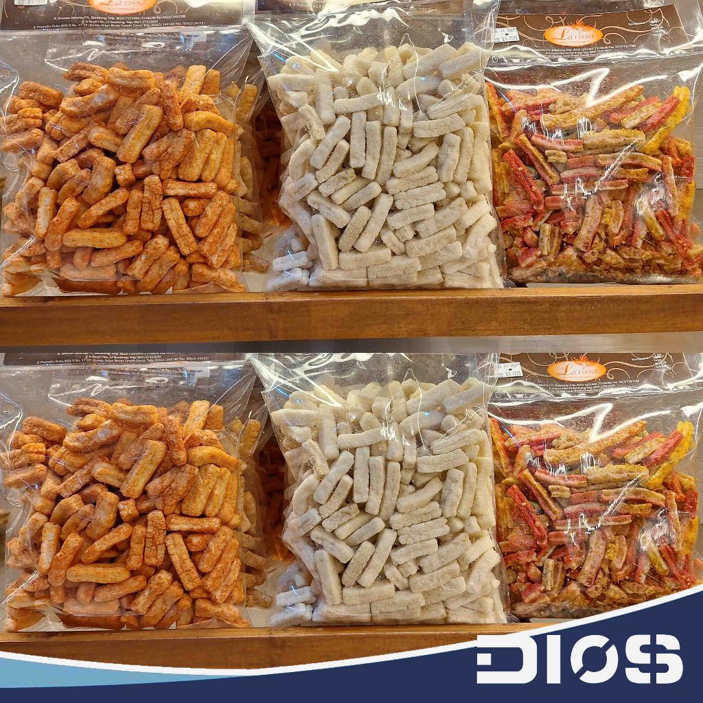 

Kerupuk Seblak Panjang Kering LARISSA 200gr Cemilan Halal Bandung