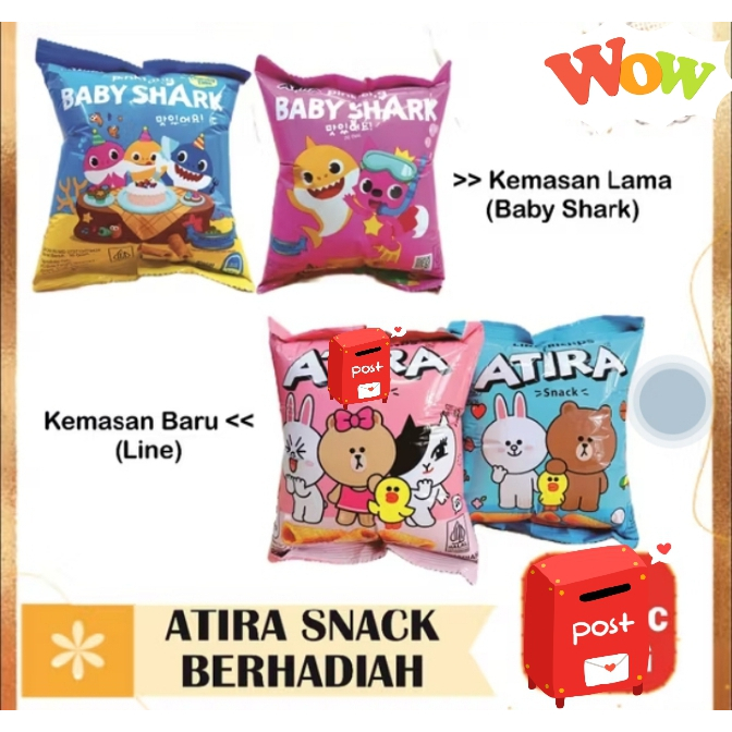 

PAKET 5 BKS Atira Snack Berhadiah Line HADIAH MAINAN