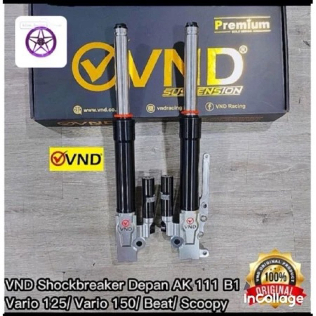 SUSPENSION SHOCK DEPAN VND VARIO 125 150 BEAT FI SCOOPY FI GENIO SPACY
