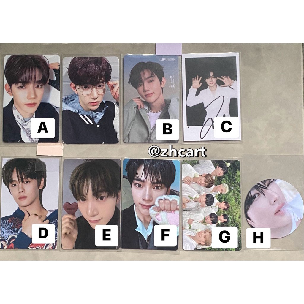 [CLEARANCE SALE] photocard offcial zerobaseone zb1 murah hanbin zhang hao matthew taerae dicon yits 