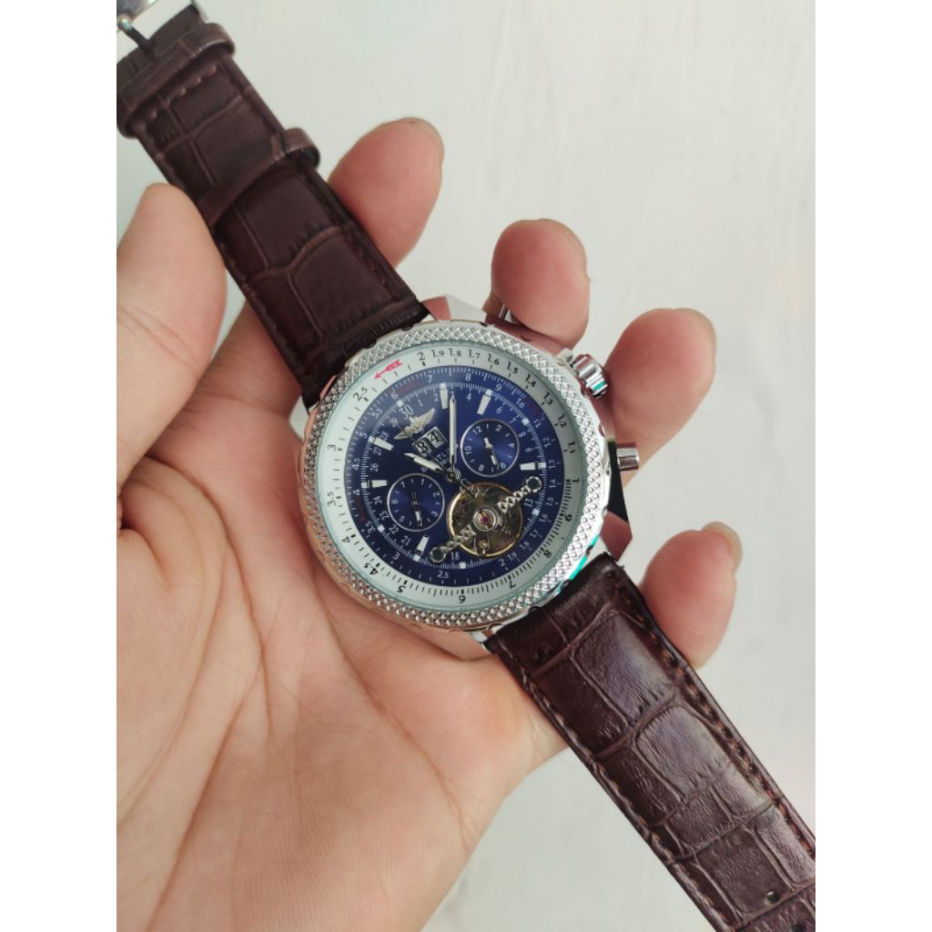AUTOMETIC - Jam Tangan Pria Bentley Premier BT-1884a Tourbiloun-Chrono Aktif Free box Mewah