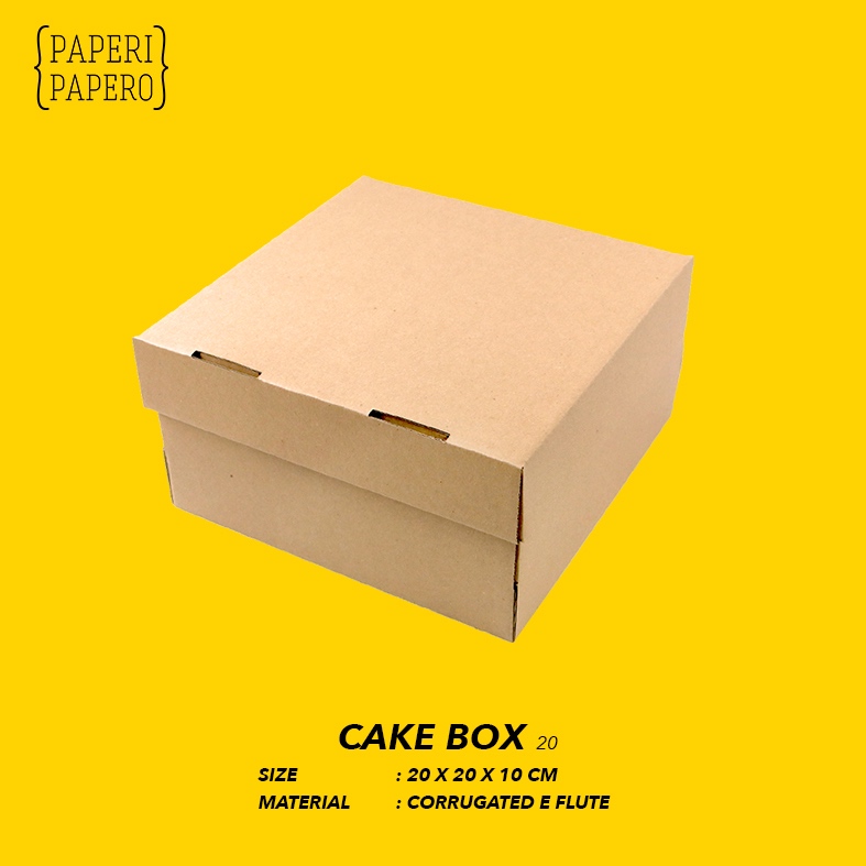

Cake Box - Kotak / Dus / Boks Kue Bolu (20 x 20 x 10 cm )(1 Pcs )