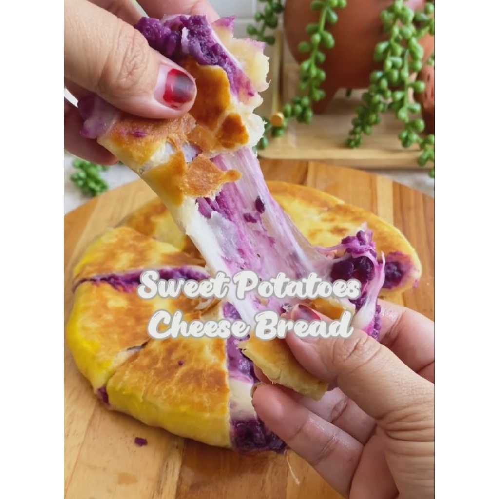 

GAMCHEESE ! Gamci Korean Bread / UBE and Potato cheesebread