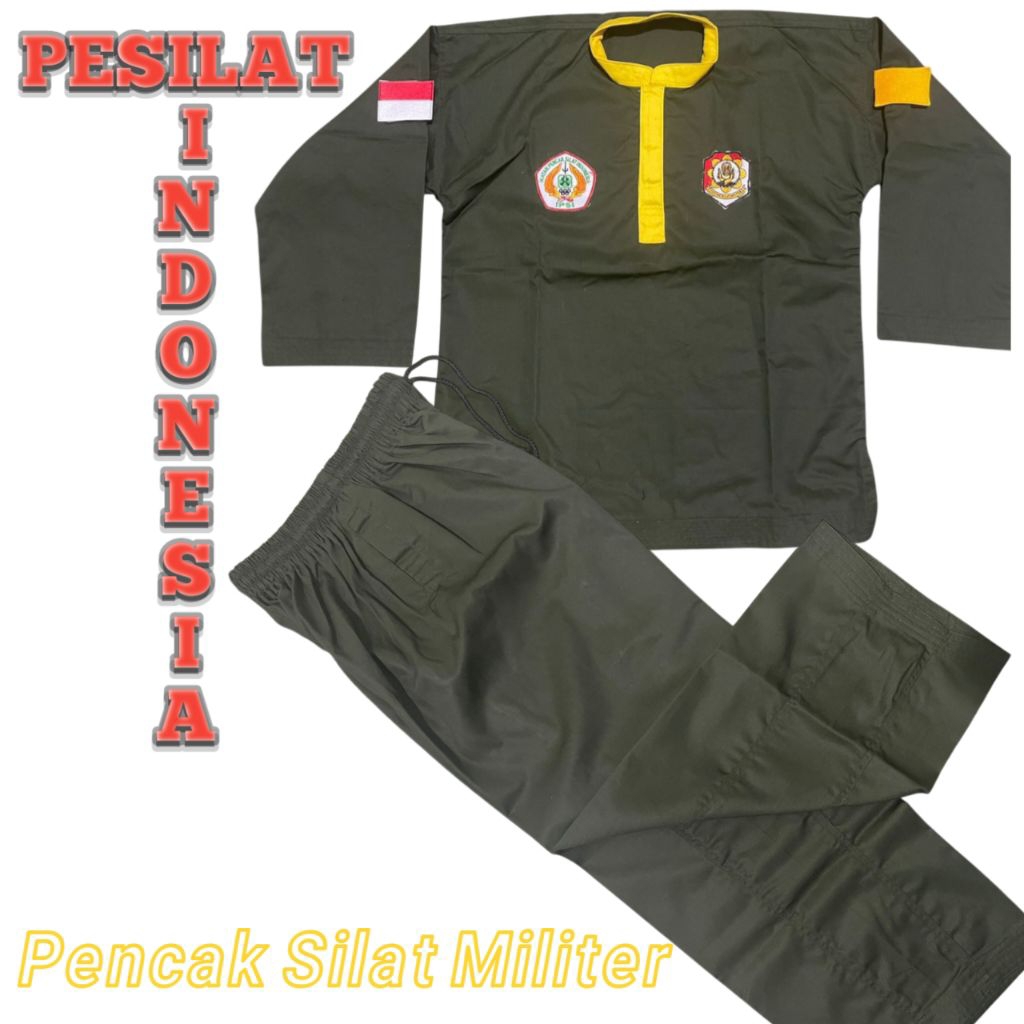 SERAGAM PENCAK SILAT MILITER + BORDIR