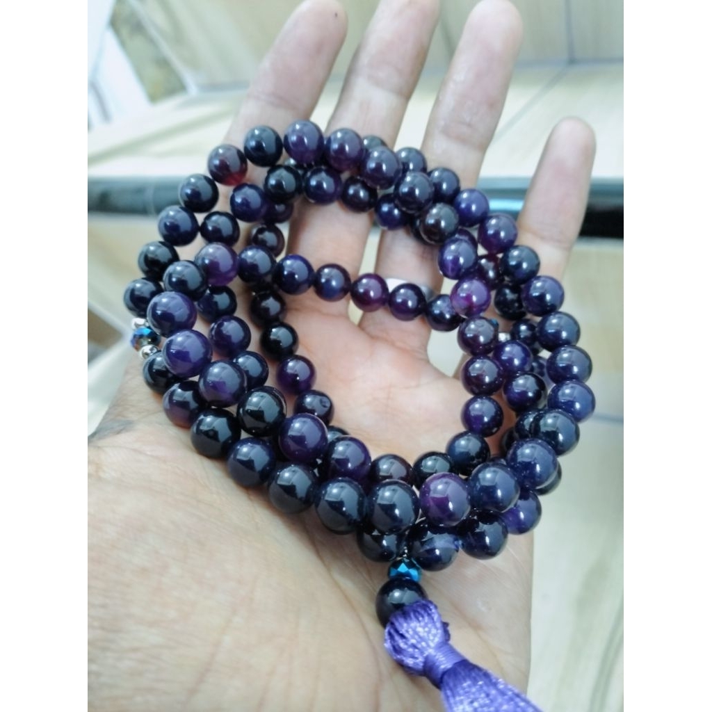 tasbih batu permata kecubung ungu