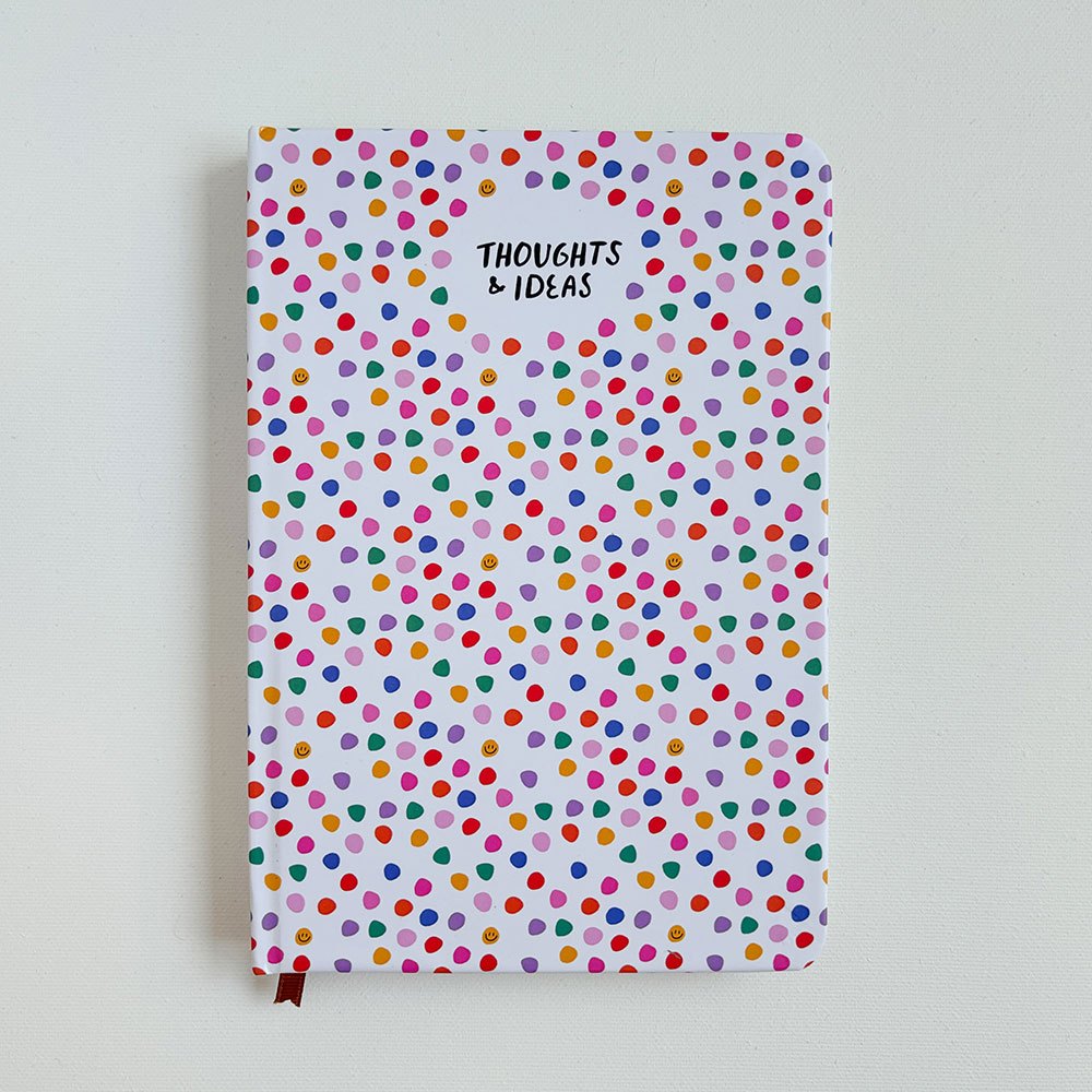 

White Confetti Notebook