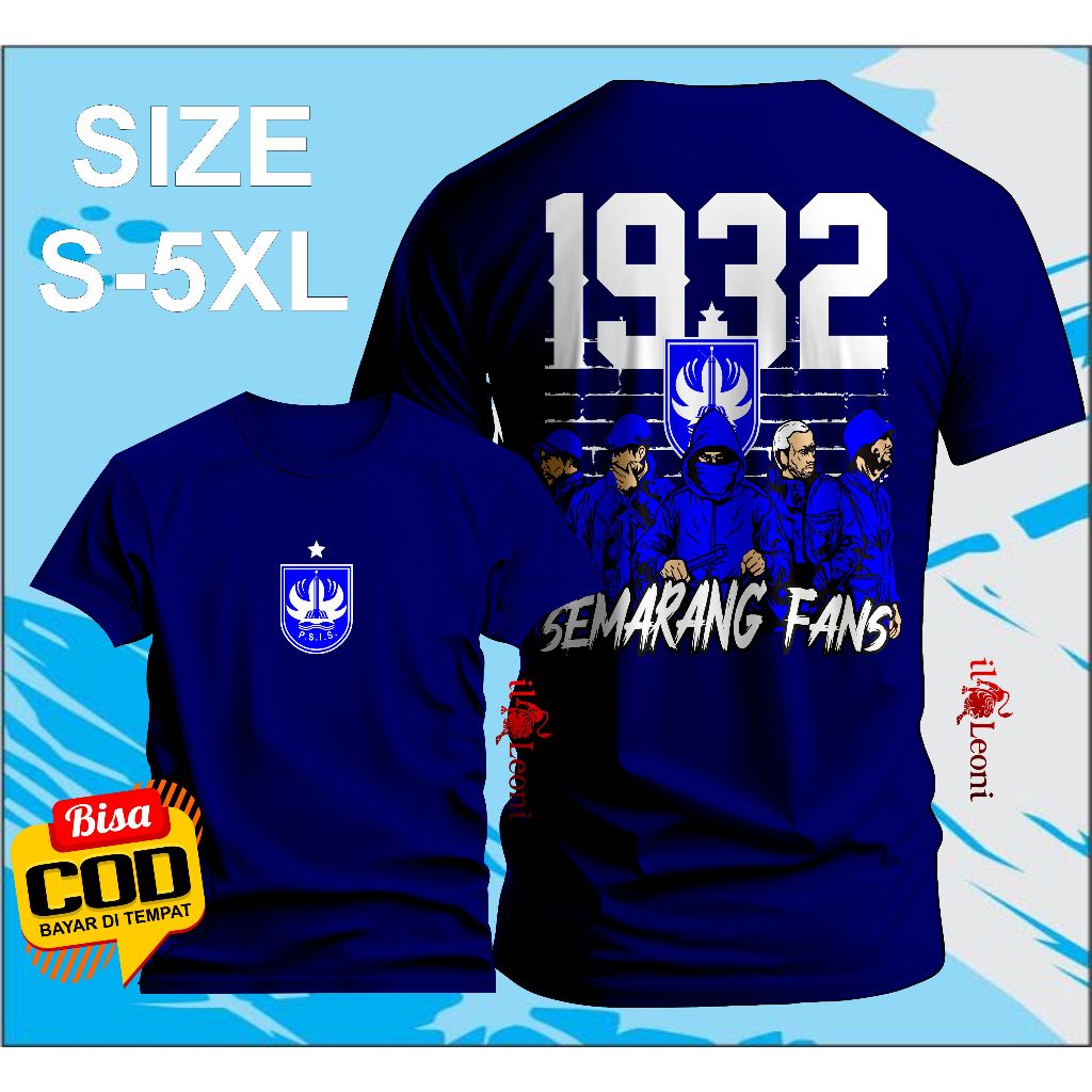 (Size S-5XL) KAOS SEMARANG FANS KAOS PSIS SEMARANG.KAOS LASKAR MAHESA JENAR KAOS SEMARANG FANS