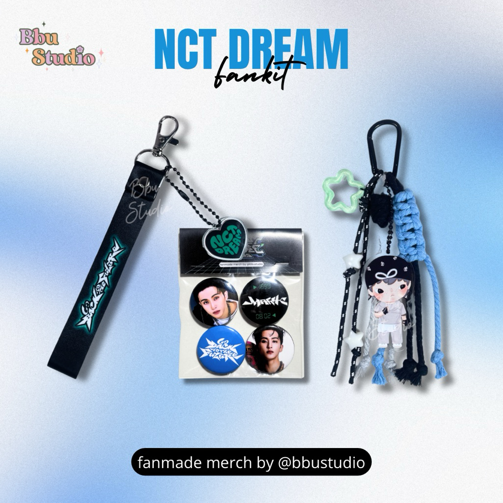 NCT DREAM fankit fanmade merch unofficial TDS 4 BTTF keychain bagcharm kpop bag charm NCT hironoS