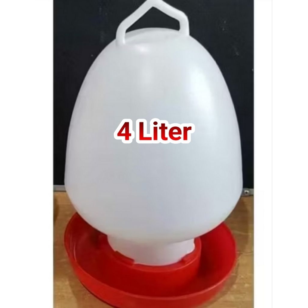 Tempat minum ayam bebek burung puyuh 4 Liter 4liter 4L wadah tempat minum unggas ternak 3 pilihan