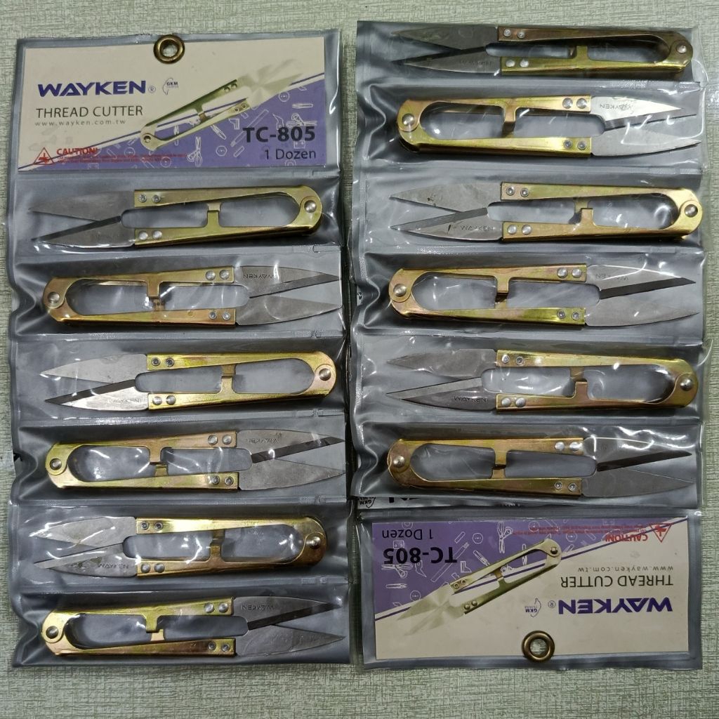 

12pcs(perlusin) WAYKEN TC 805 gunting benang cekris thread cutter