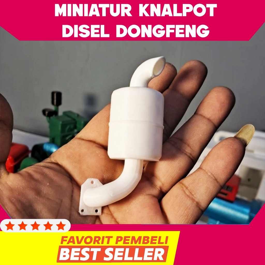 Miniatur kenalpot model mesin diesel dongfeng