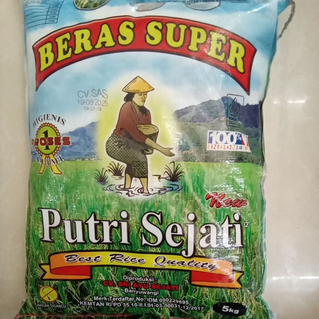 

Beras Putri Sejati Kemasan 5 kg