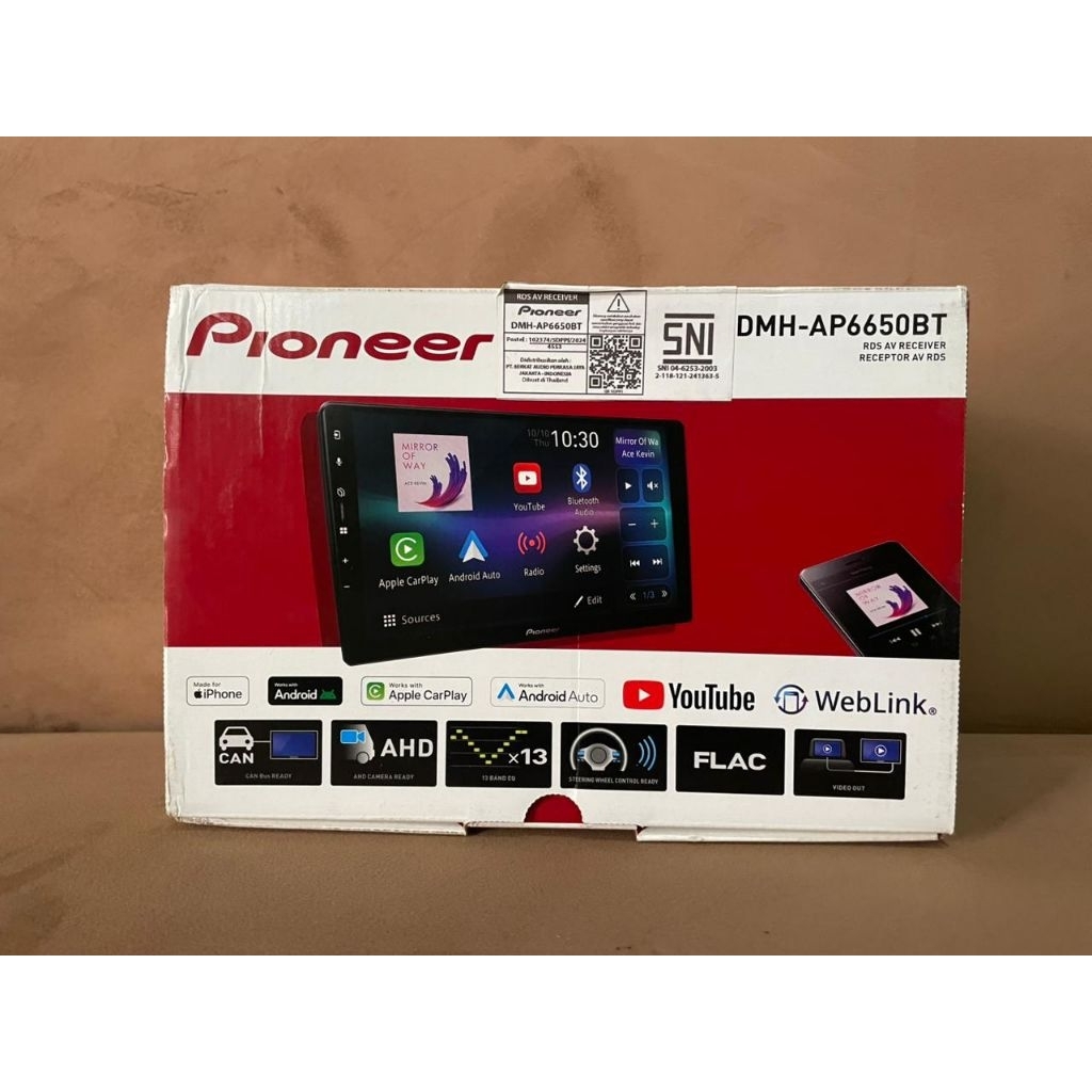 head unit pioneer 6650bt android auto termurah