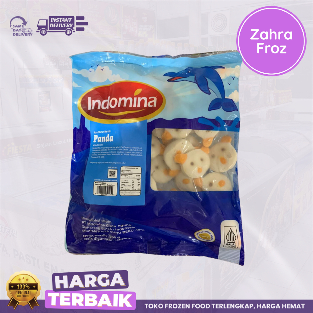 

INDOMINA IKAN OLAHAN BENTUK PANDA 500 GR