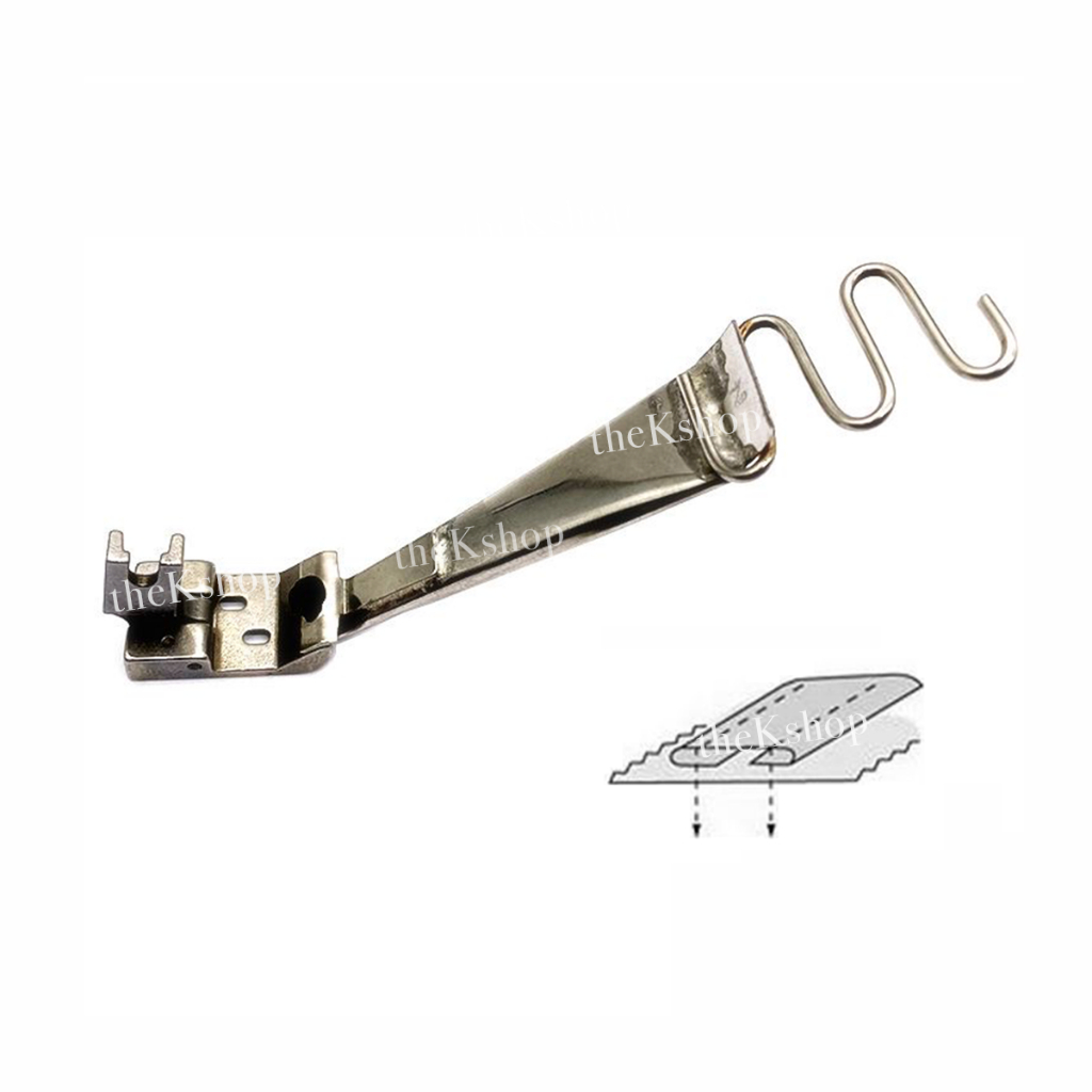 Corong Sepatu LIS Mesin MH Jarum 2 Rantai / Corong List Celana Olahraga Mesin Jahit High Speed Jarum