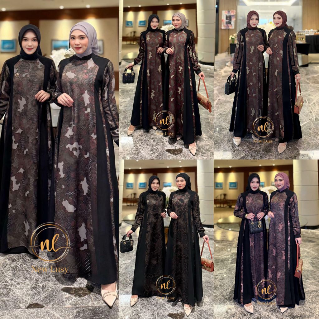 MARYAM DRESS ORI NEW LUSY GAMIS PREMIUM MURAH