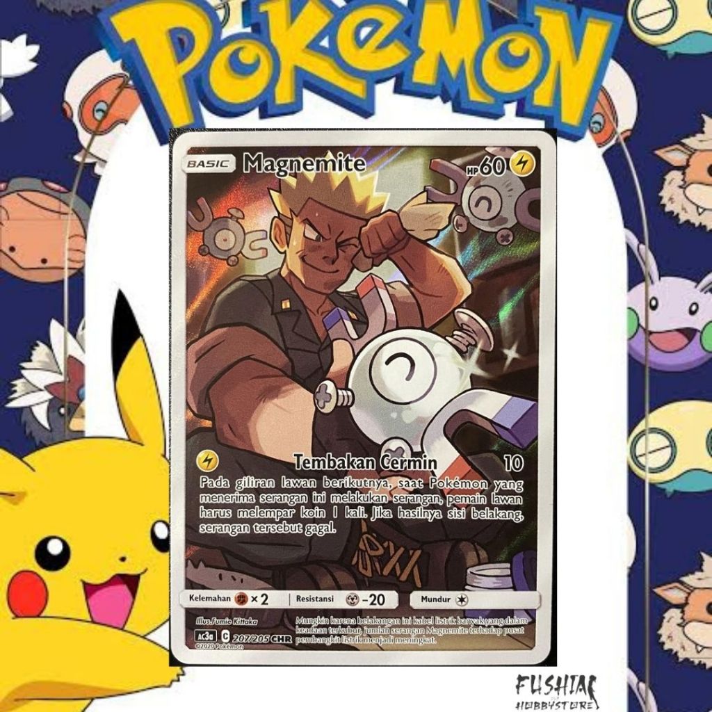 Kartu Pokemon TCG CHR Magnemite ac3a (207/205)