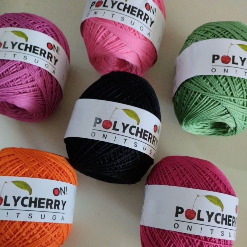 benang rajut onitsuga polycherry